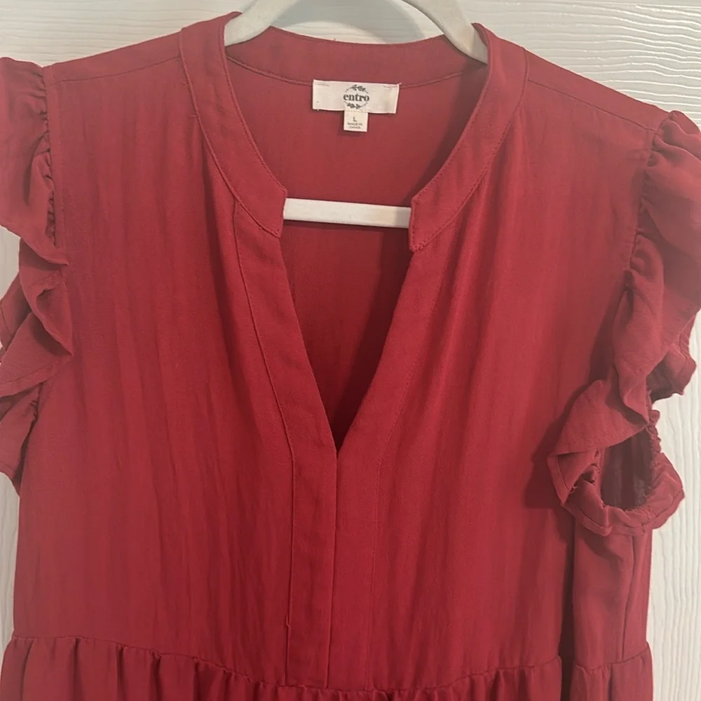 Maroon entro dress - L - Picture 2 of 5